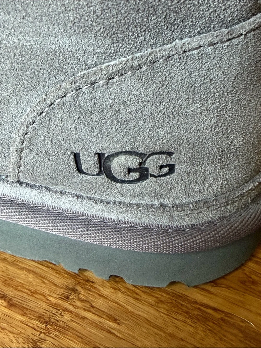 UGG Gray Suede Lace-Up Chukka Boots - Size 11 - New!